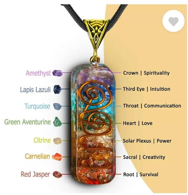 7-Chakra Orgone Pendant Necklace – Elevate Your Energy