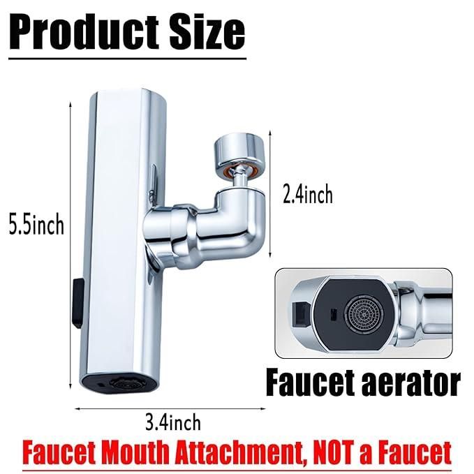 3-in-1 360° Waterfall Kitchen Faucet – Effortless Cleaning & Convenience