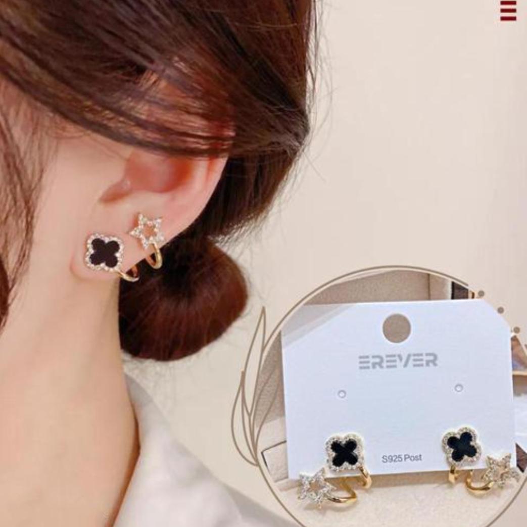 Korean Fashion Four-Leaf Clover Earrings