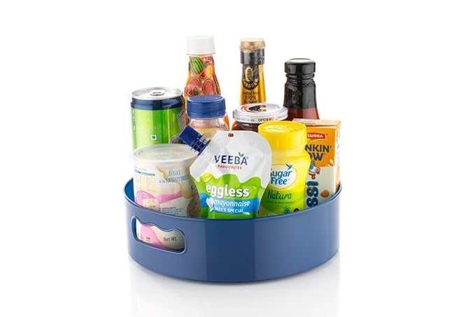 360° Rotating Organizer Tray – Multi-Function Kitchen & Cosmetics Organizer