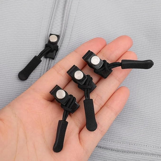 Portable Universal Detachable Zipper Slider – 3 Sizes (Small, Medium, Large) – Black