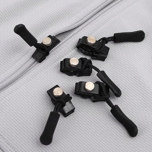 Portable Universal Detachable Zipper Slider – 3 Sizes (Small, Medium, Large) – Black