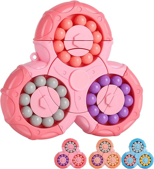 Double-Sided Magic Bean Cube Toy – Ultimate Stress Relief & Fidget Spinner