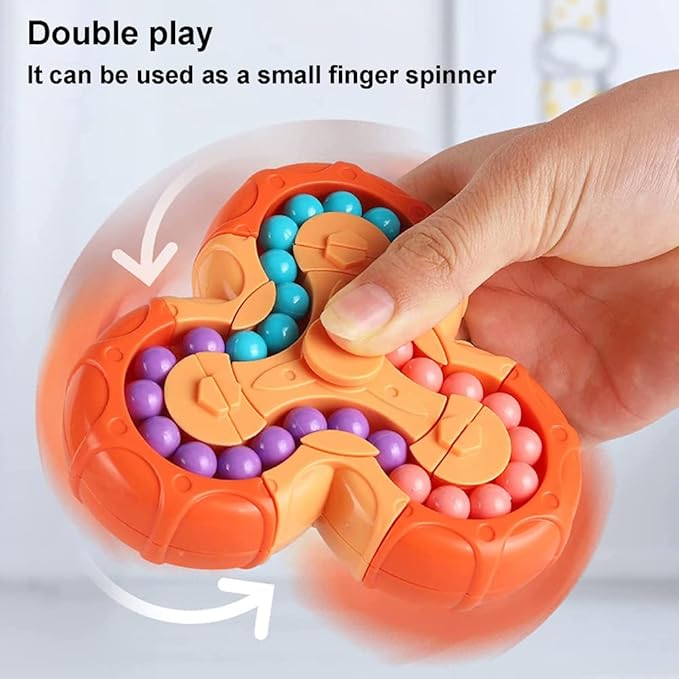 Double-Sided Magic Bean Cube Toy – Ultimate Stress Relief & Fidget Spinner