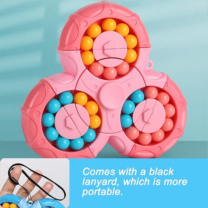 Double-Sided Magic Bean Cube Toy – Ultimate Stress Relief & Fidget Spinner