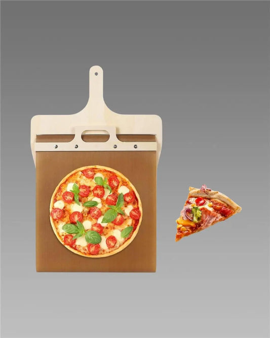 Premium Wooden Pizza Paddle – Smooth Handle for Easy Pizza Transfer