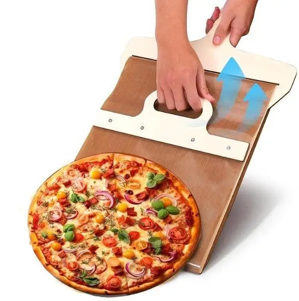 Premium Wooden Pizza Paddle – Smooth Handle for Easy Pizza Transfer