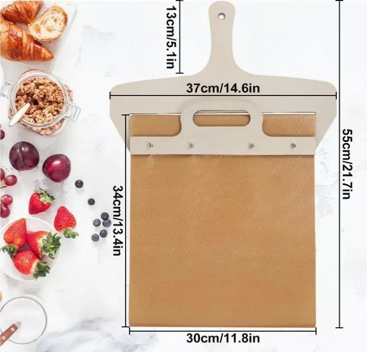 Premium Wooden Pizza Paddle – Smooth Handle for Easy Pizza Transfer