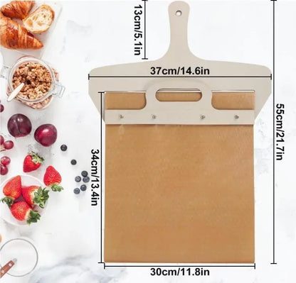 Premium Wooden Pizza Paddle – Smooth Handle for Easy Pizza Transfer
