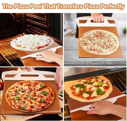 Premium Wooden Pizza Paddle – Smooth Handle for Easy Pizza Transfer