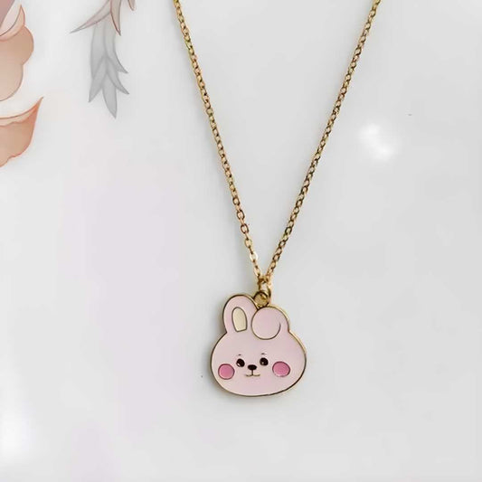 Gold Plated Stylish Bunny Pendent Necklace
