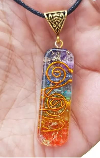 7-Chakra Orgone Pendant Necklace – Elevate Your Energy