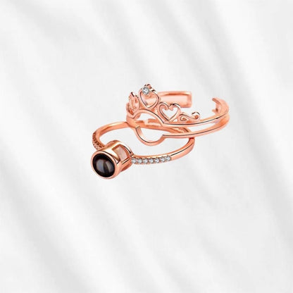 "I Love You" in 100 Languages Adjustable Ring (Assorted Color)