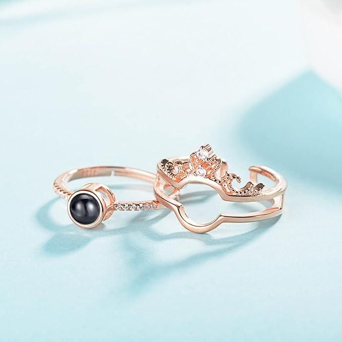 "I Love You" in 100 Languages Adjustable Ring (Assorted Color)