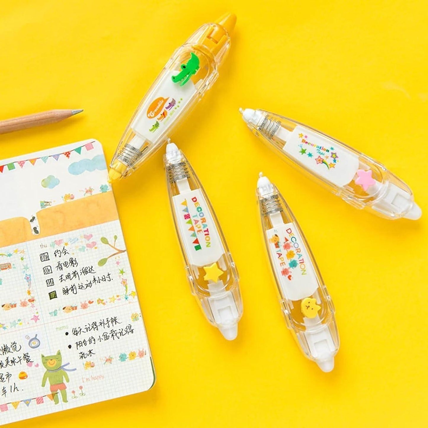 Decoration Tape – Cute Novelty Sticker Pen Machine (Pack of 2)