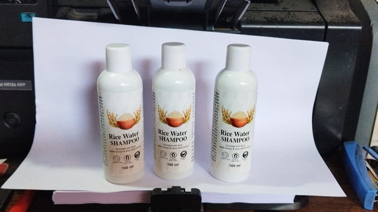 Rice Water Hair Shampoo – Paraben & Sulphate Free