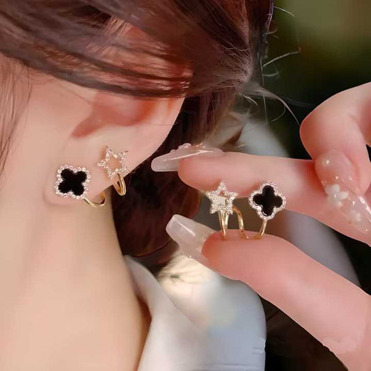 Korean Fashion Four-Leaf Clover Earrings