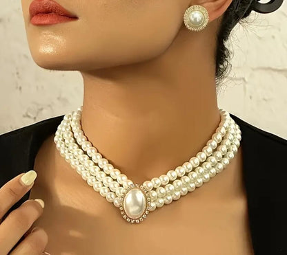 Classic Artificial Pearl Necklace