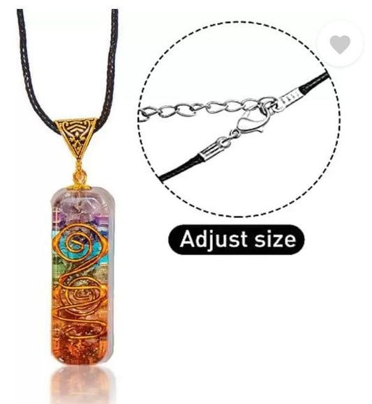 7-Chakra Orgone Pendant Necklace – Elevate Your Energy